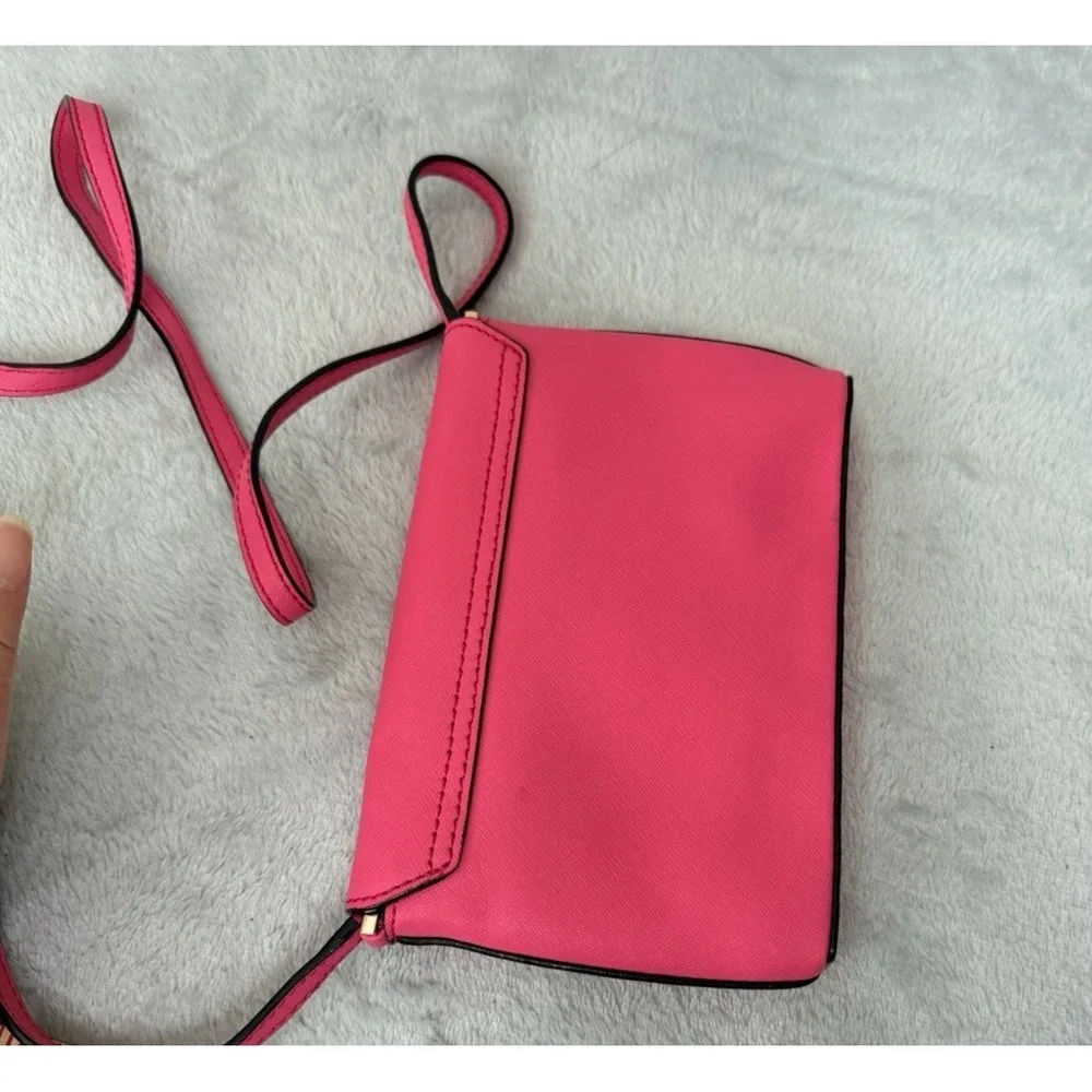 Kate Spade Hot Pink Leather Crossbody Purse Newbury Lane Small Shoulder Bag
